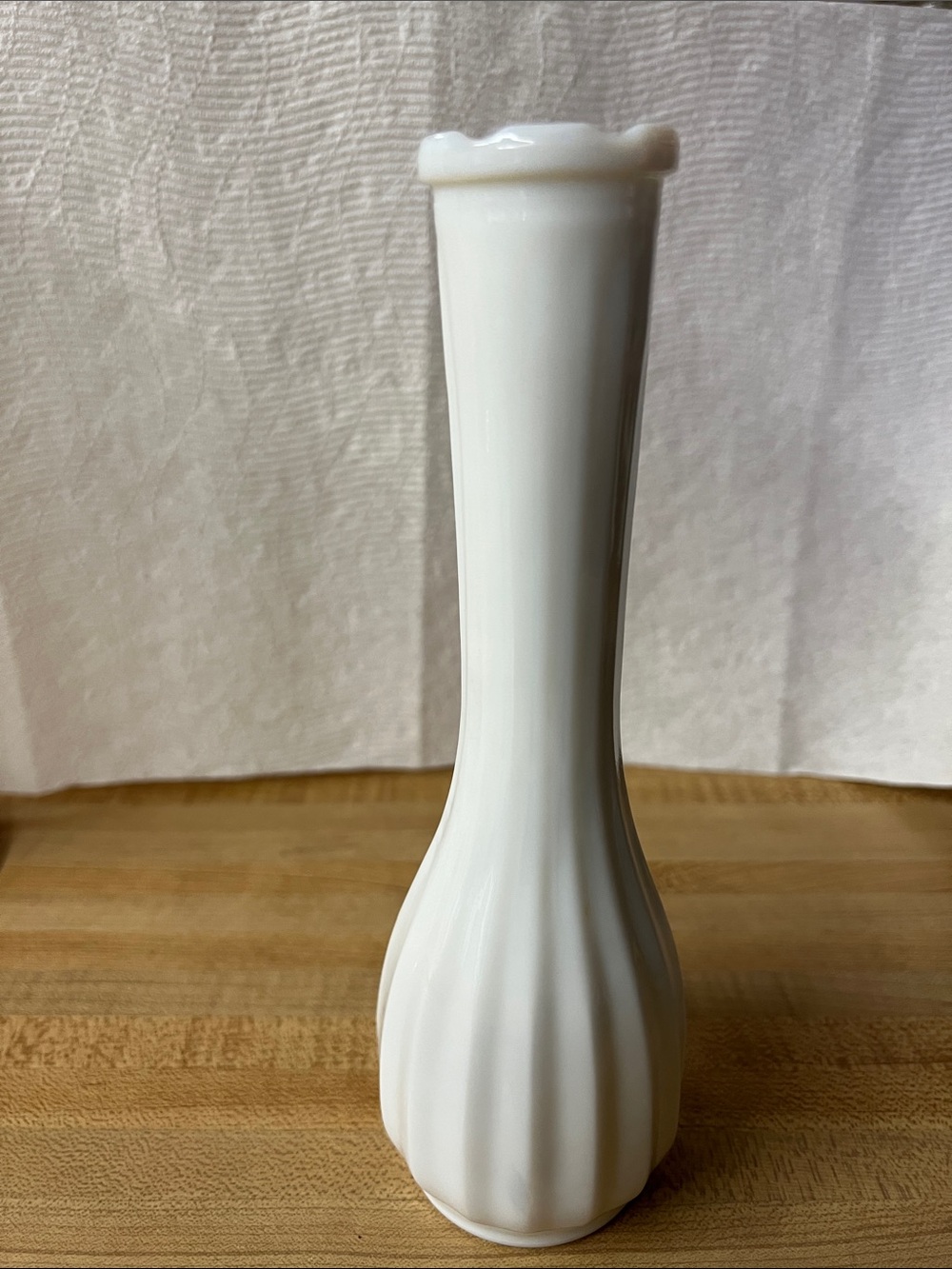 White Ceramic Bud Vase - Classic Home Accents